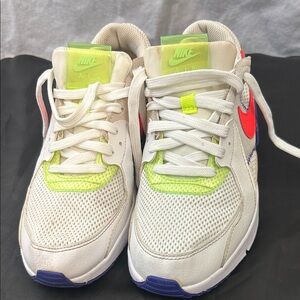 Nike Kids' White and Neon Sneakers